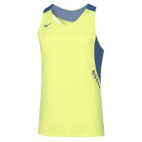 Mizuno Canotta Premium JPN Singlet Uomo Giallo Fluo/Royal